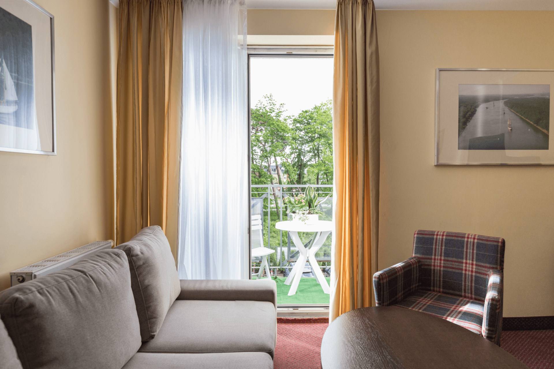 Apartament z balkonem w Plaza Resort SPA